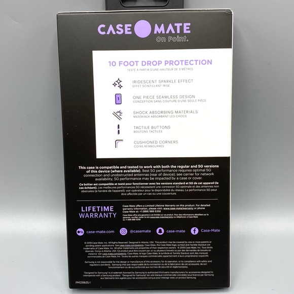 CASE-MATE Twinkle Glitter Galaxy Note 10 Case - Picture 7 of 7